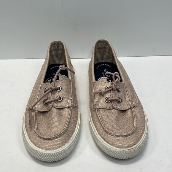 Sperry Girls Lounge Away Jr Boat Shoes girl 12 Pink Metalic - Picture 2 of 5